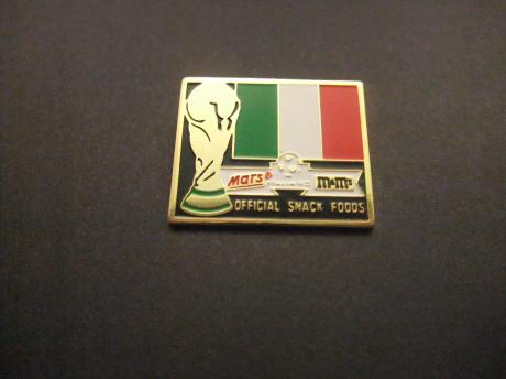 WK voetbal Italië 1990 sponsor M&M Mars deelnemer Italië
